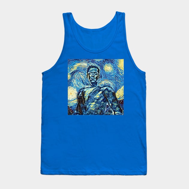 Shazam Van Gogh Style Tank Top by todos